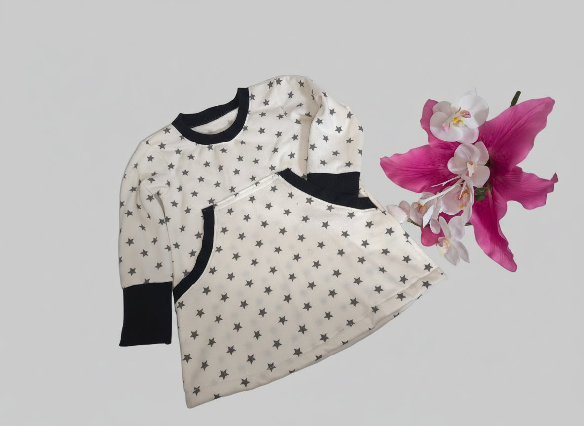 Sweatkleid für Kinder mit Bauchtasche