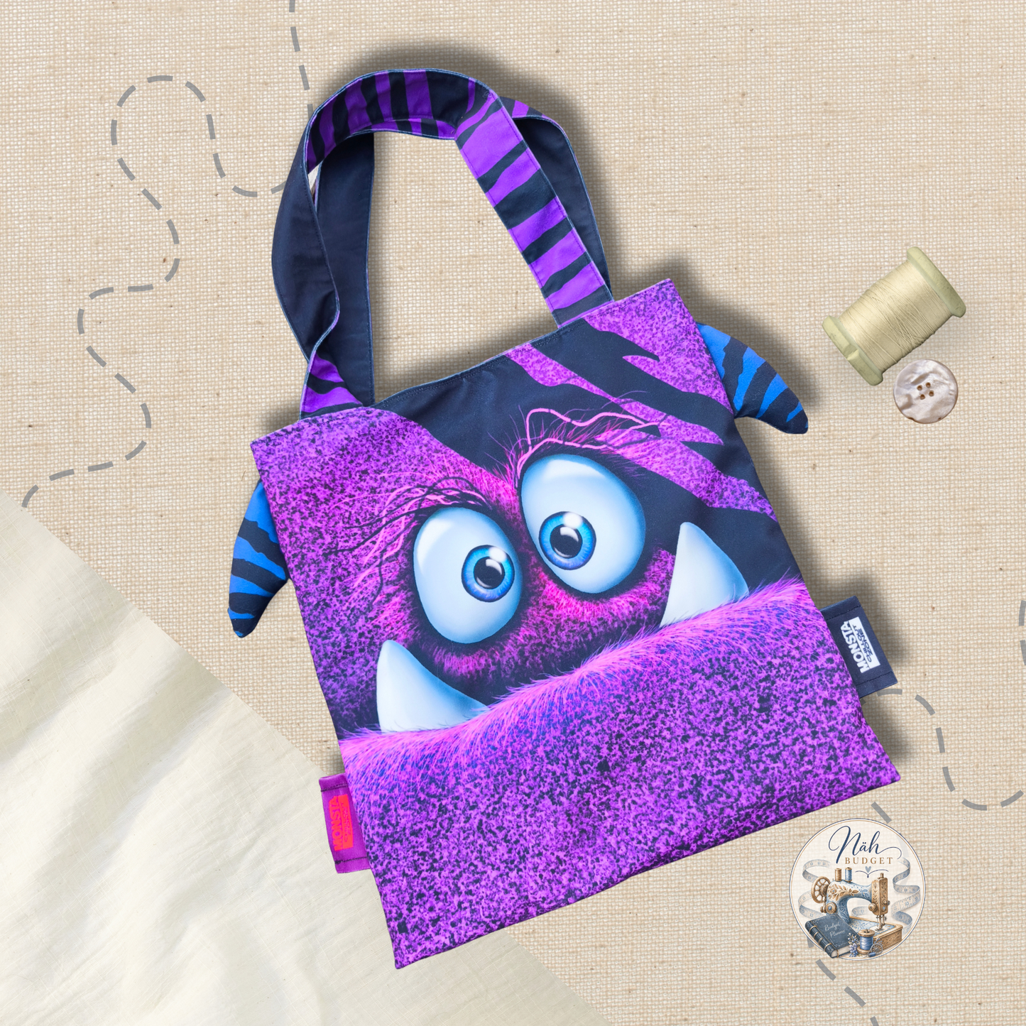 Monsta Bags DIY-Panel – Samtpanel für eine Monstertasche – by Thorsten Berger | Swafing