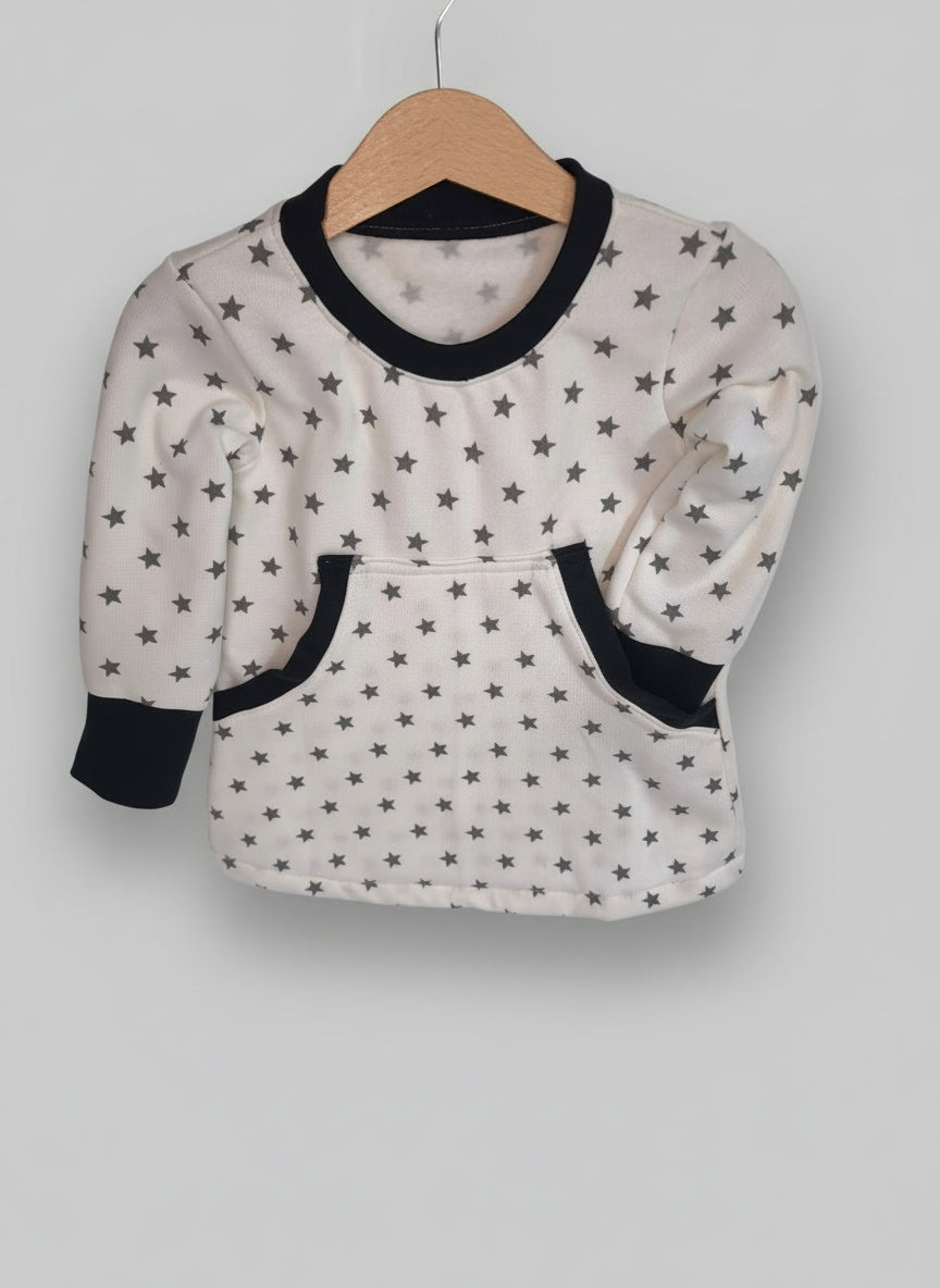 Sweatkleid für Kinder mit Bauchtasche
