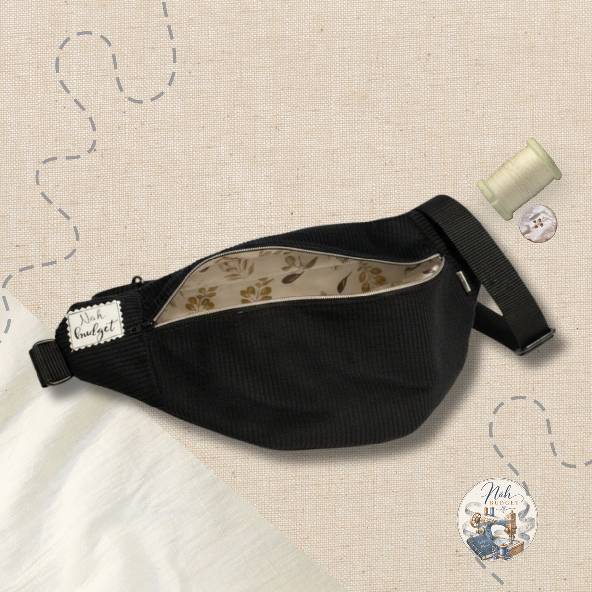 Bauchtasche aus Cord