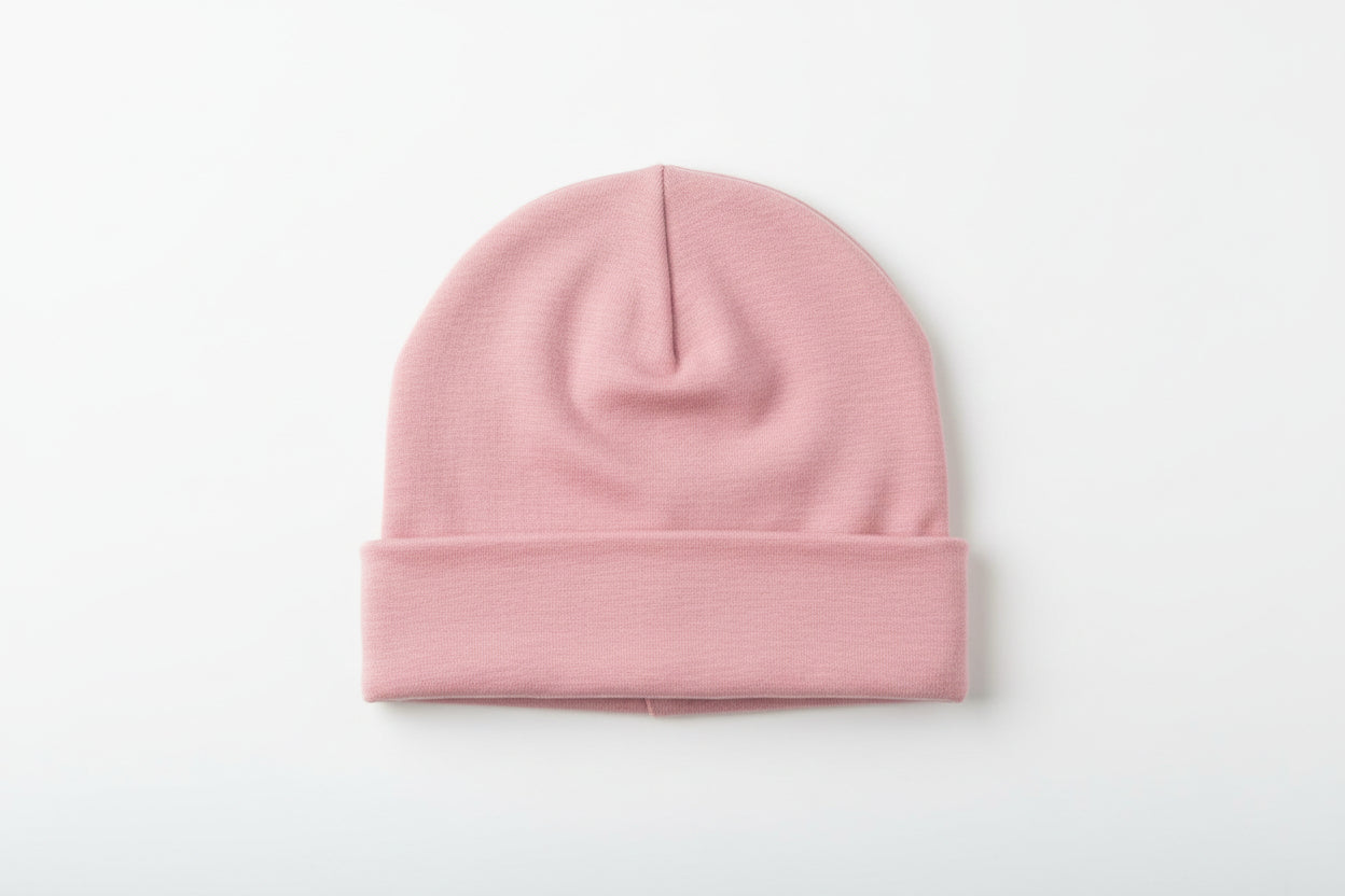 Komfort Jersey-Beanie – Von Baby bis Erwachsen (Kopfumfang 37–60 cm)