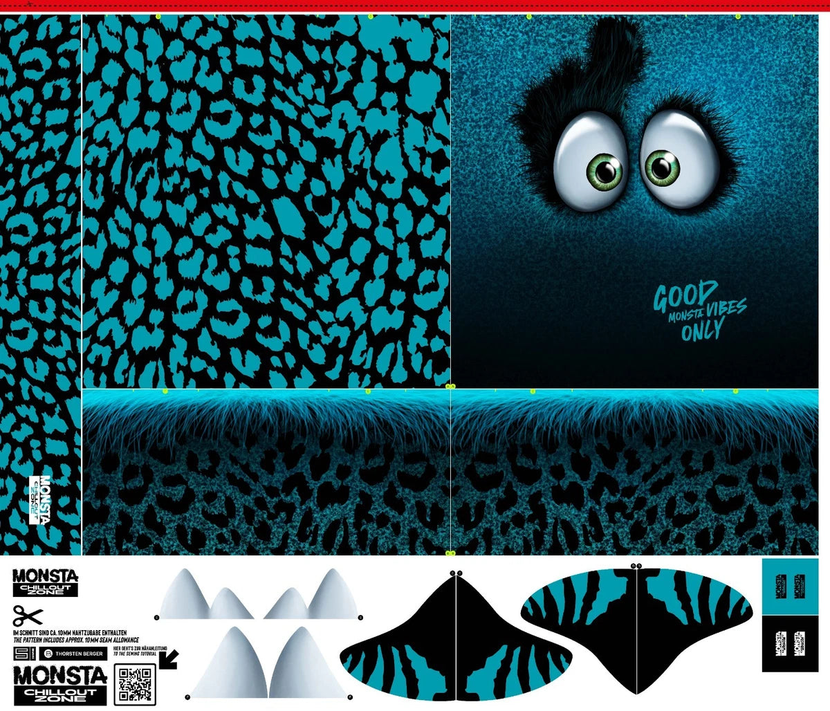 Monster Kissenpanel – Nähe dein eigenes Kuschelmonster
