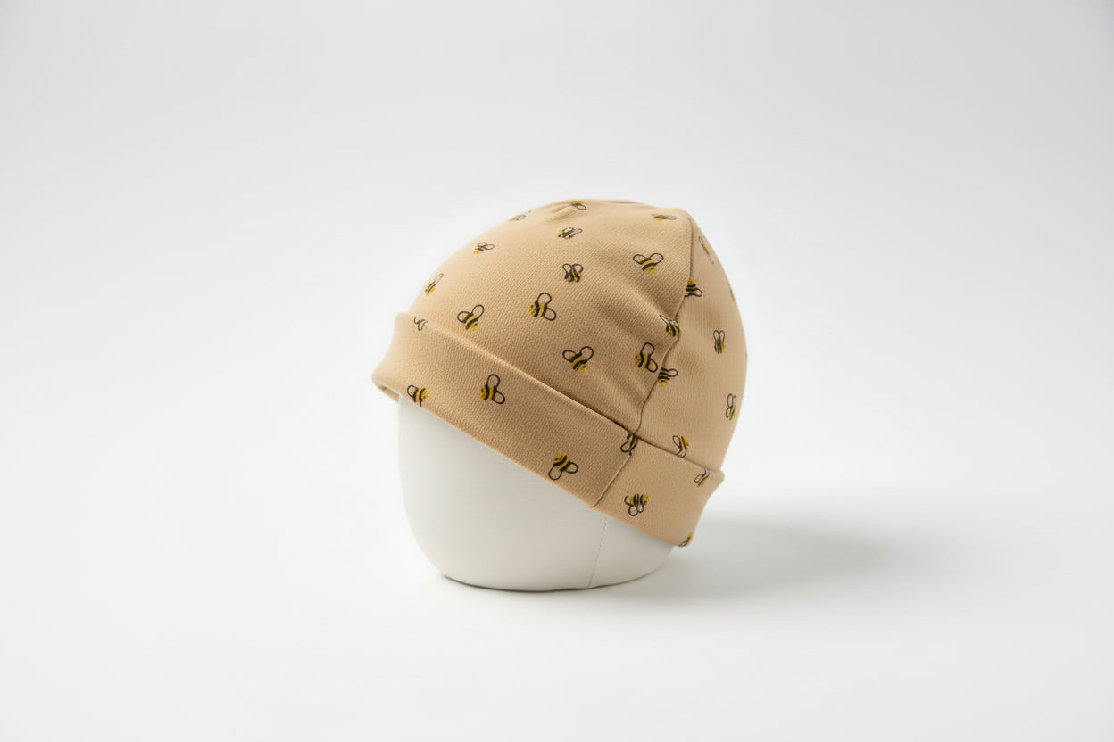 Komfort Jersey-Beanie – Von Baby bis Erwachsen (Kopfumfang 37–60 cm)
