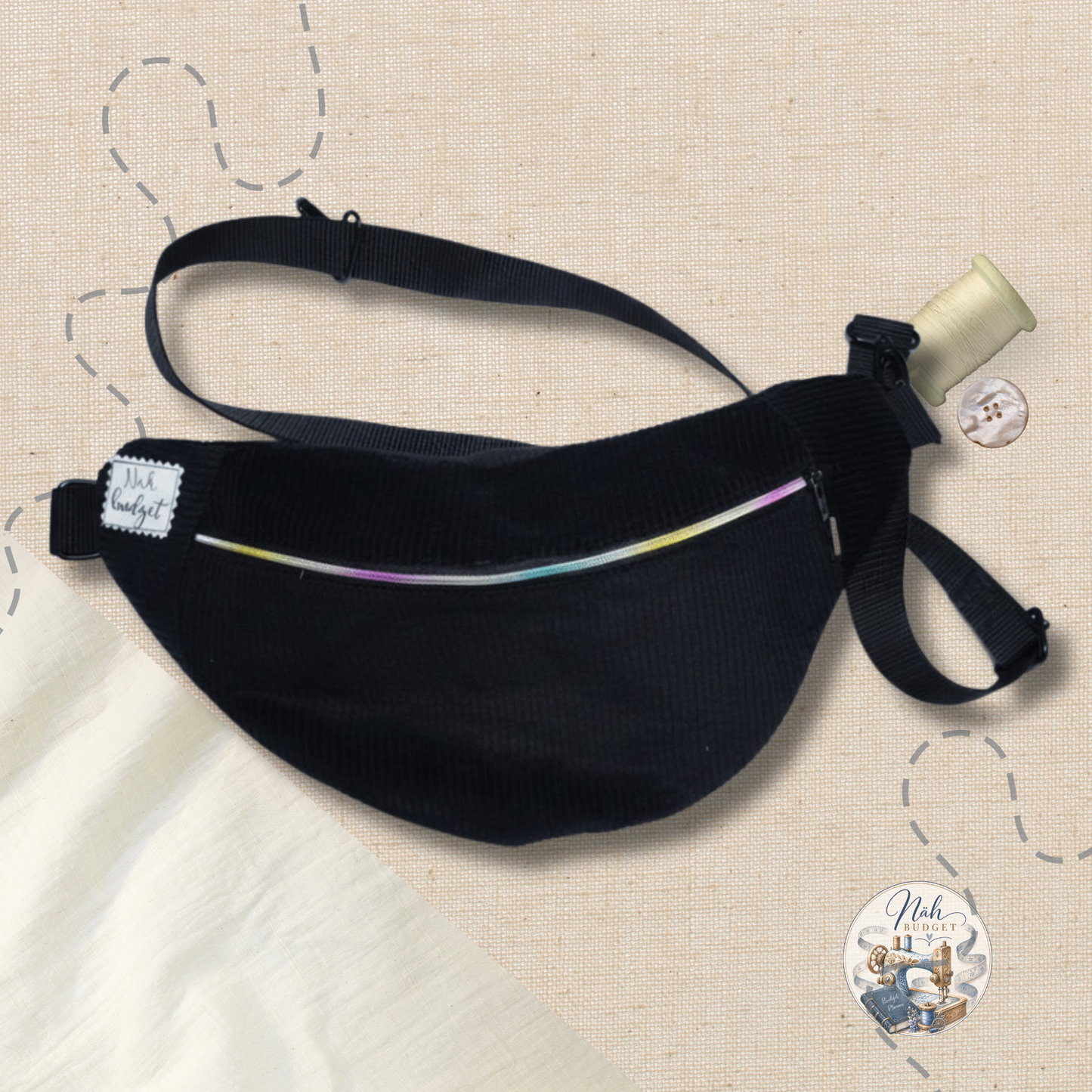 Bauchtasche aus Cord