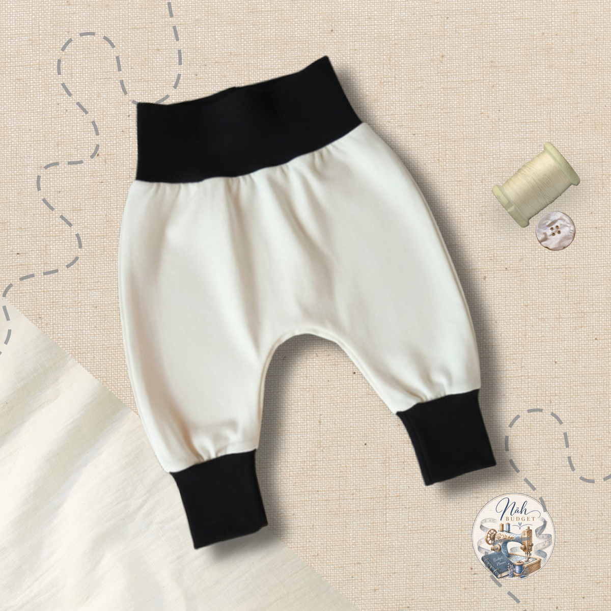 Mitwachshose aus French Terry – Bequem durch jeden Tag