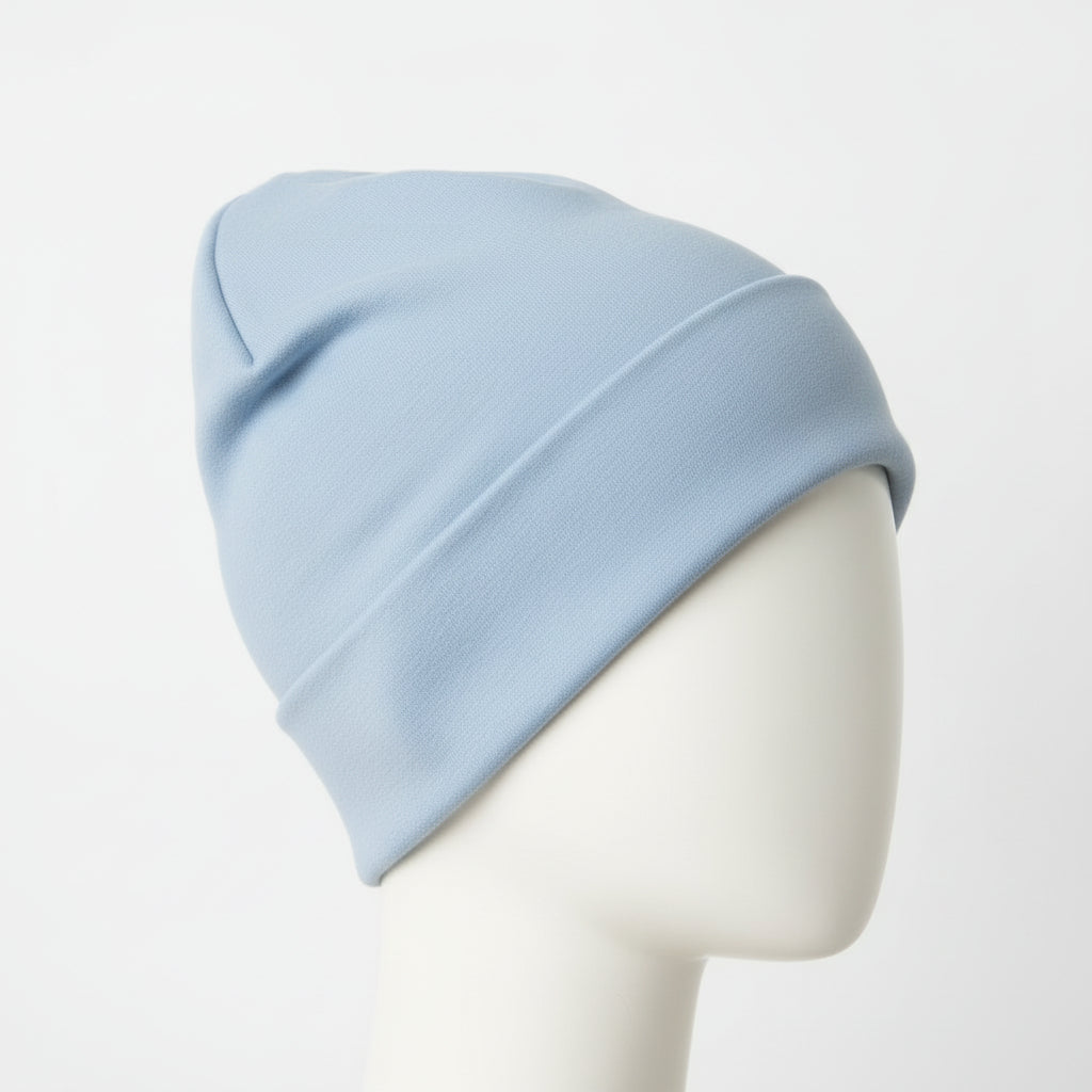 Komfort Jersey-Beanie – Von Baby bis Erwachsen (Kopfumfang 37–60 cm)