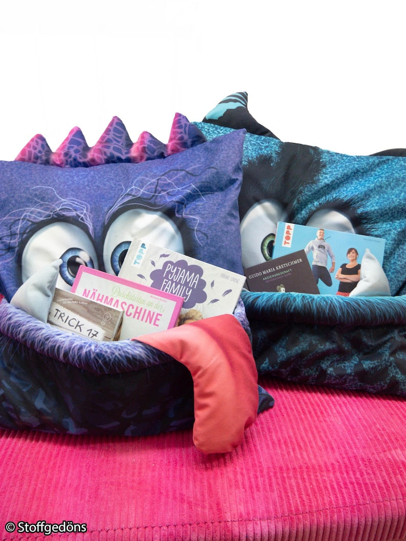 Monster Kissenpanel – Nähe dein eigenes Kuschelmonster