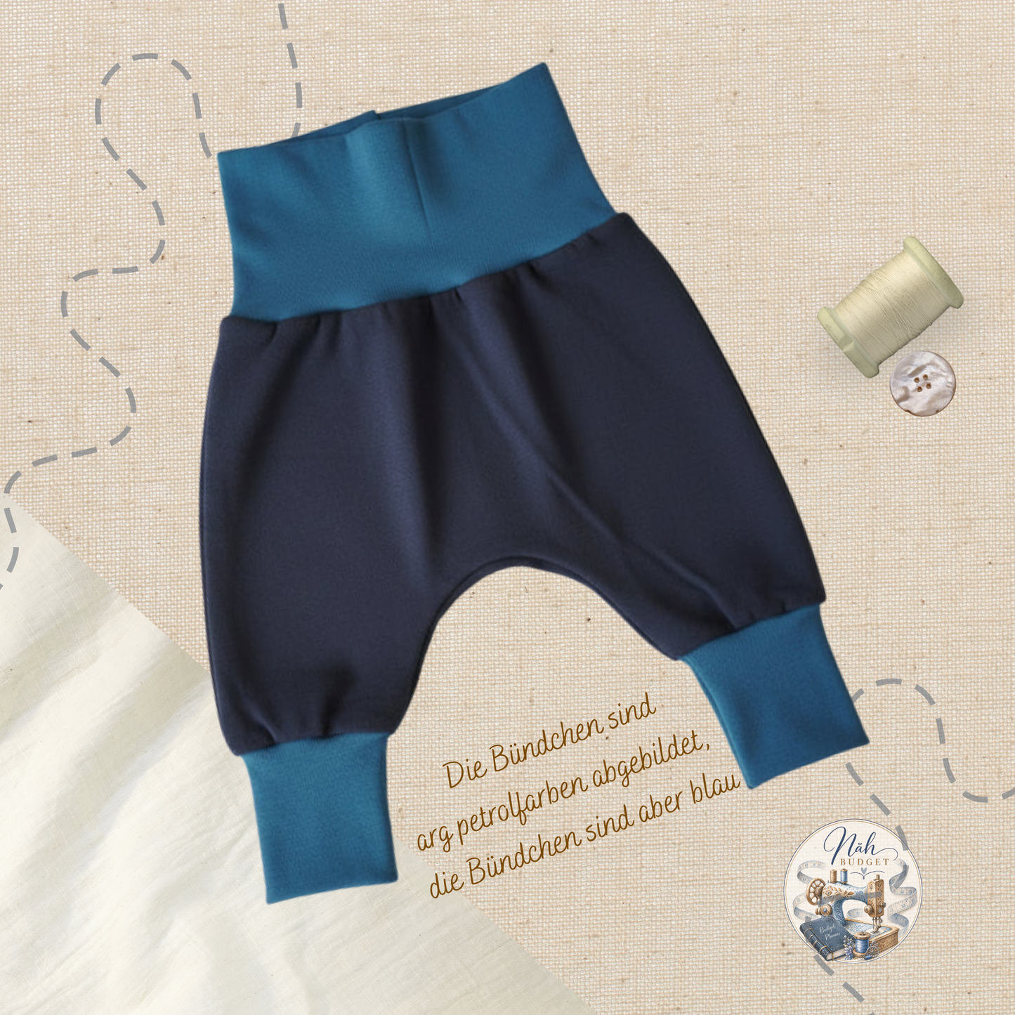 Mitwachshose aus French Terry – Bequem durch jeden Tag