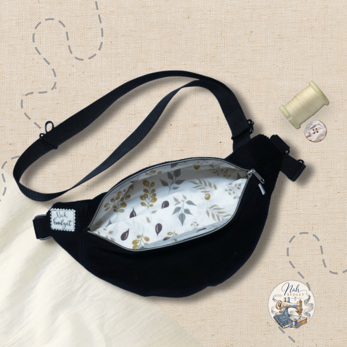Bauchtasche aus Cord