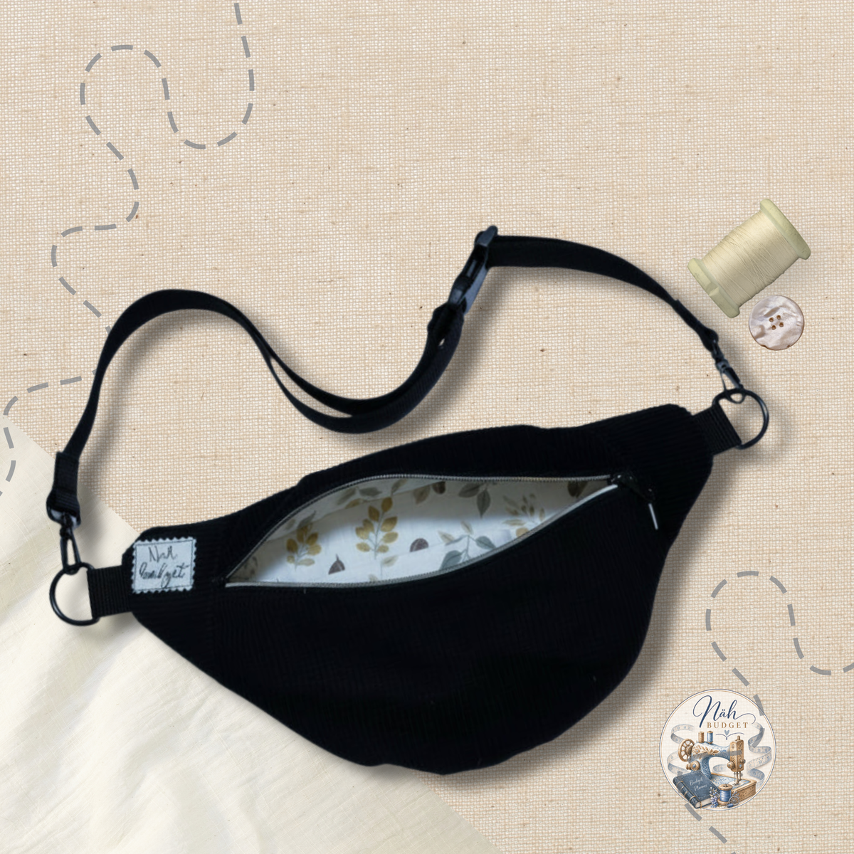 Bauchtasche aus Cord