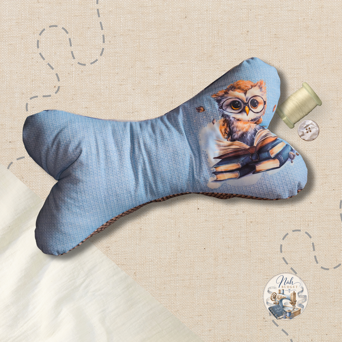 Leseknochen – handgefertigtes Nacken- und Lesekissen